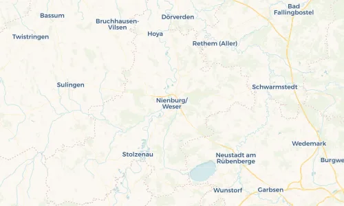 Regenradar Vorschaubild - Aktuelle Niederschläge in Nienburg/Weser und Umgebung