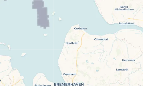 Regenradar Vorschaubild - Aktuelle Niederschläge in Nordholz und Umgebung