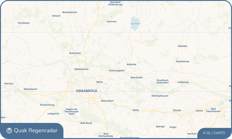 Regenradar-Widget für Ostercappeln