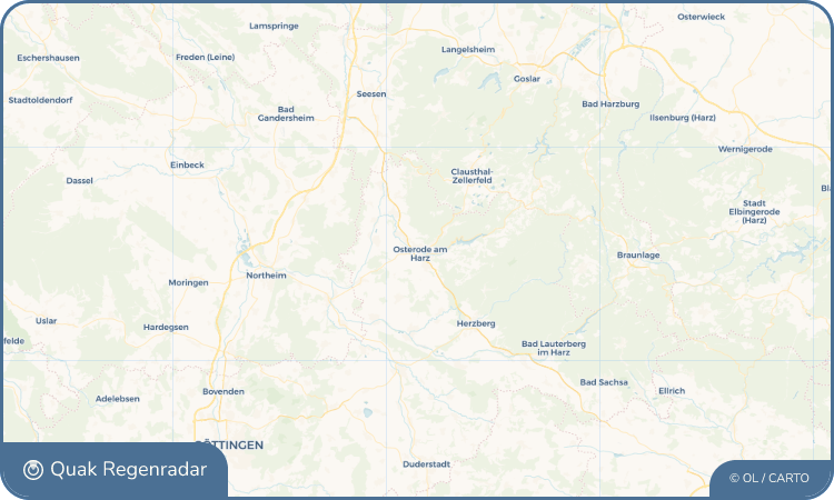 Quak Regenradar-Widget Osterode am Harz