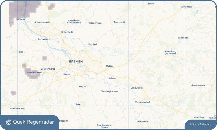 Regenradar-Widget für Oyten