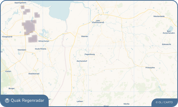 Quak Regenradar-Widget Papenburg