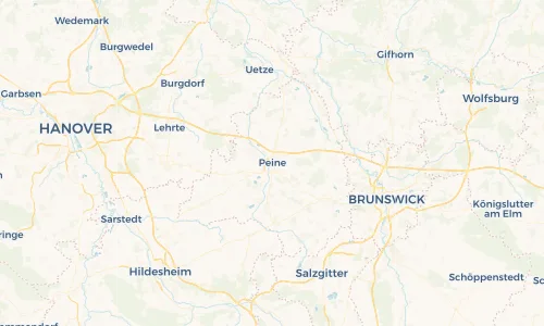 Regenradar Vorschaubild - Aktuelle Niederschläge in Peine und Umgebung