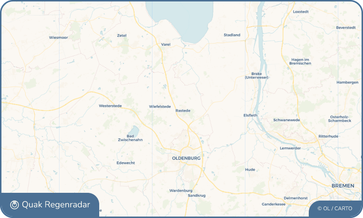 Quak Regenradar-Widget Rastede