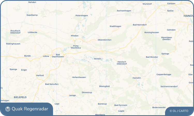 Regenradar-Widget für Rinteln