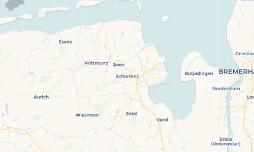 Regenradar Vorschaubild - Aktuelle Niederschläge in Schortens und Umgebung
