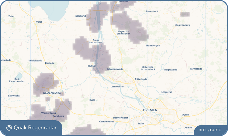 Regenradar-Widget für Schwanewede