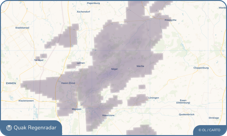 Quak Regenradar-Widget Sögel