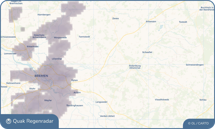 Quak Regenradar-Widget Sottrum