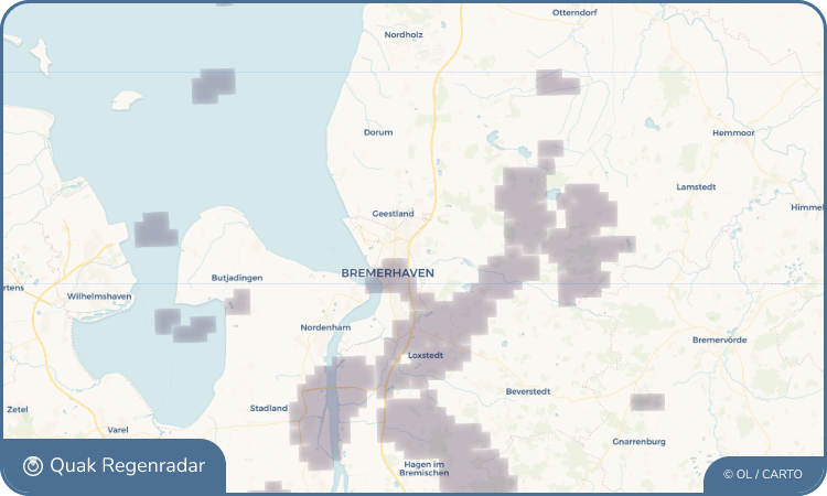 Quak Regenradar-Widget Spaden