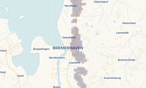 Regenradar Vorschaubild - Aktuelle Niederschläge in Spaden und Umgebung