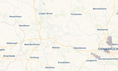 Regenradar Vorschaubild - Aktuelle Niederschläge in Spelle und Umgebung