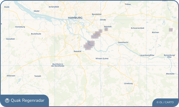 Quak Regenradar-Widget Stelle