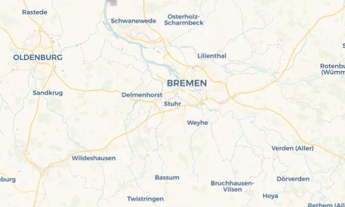Regenradar Vorschaubild - Aktuelle Niederschläge in Stuhr und Umgebung
