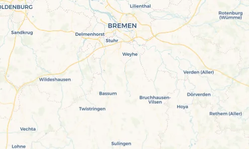Regenradar Vorschaubild - Aktuelle Niederschläge in Syke und Umgebung