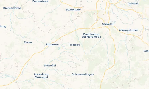 Regenradar Vorschaubild - Aktuelle Niederschläge in Tostedt und Umgebung