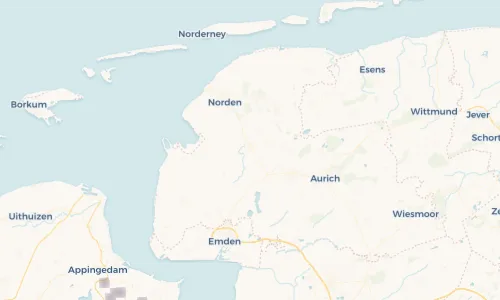 Regenradar Vorschaubild - Aktuelle Niederschläge in Upgant-Schott und Umgebung