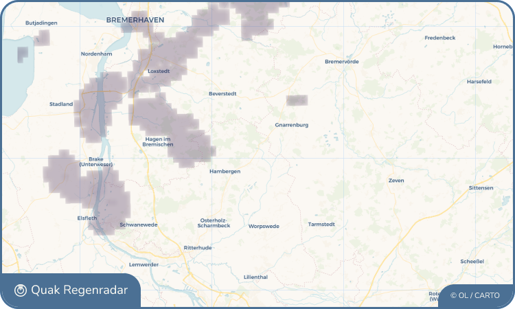 Quak Regenradar-Widget Vollersode