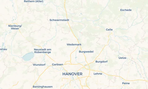 Regenradar Vorschaubild - Aktuelle Niederschläge in Wedemark und Umgebung