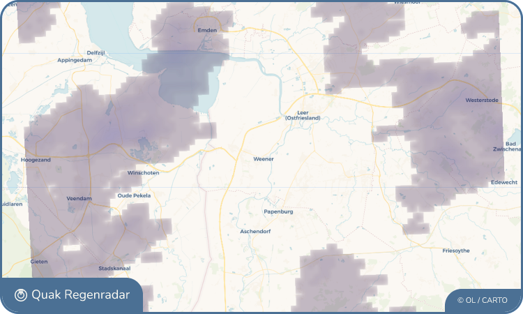 Quak Regenradar-Widget Weener