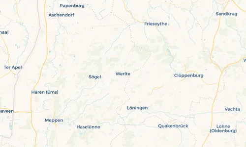Regenradar Vorschaubild - Aktuelle Niederschläge in Werlte und Umgebung