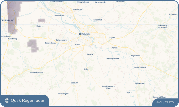 Quak Regenradar-Widget Weyhe