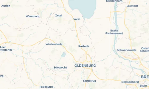 Regenradar Vorschaubild - Aktuelle Niederschläge in Wiefelstede und Umgebung