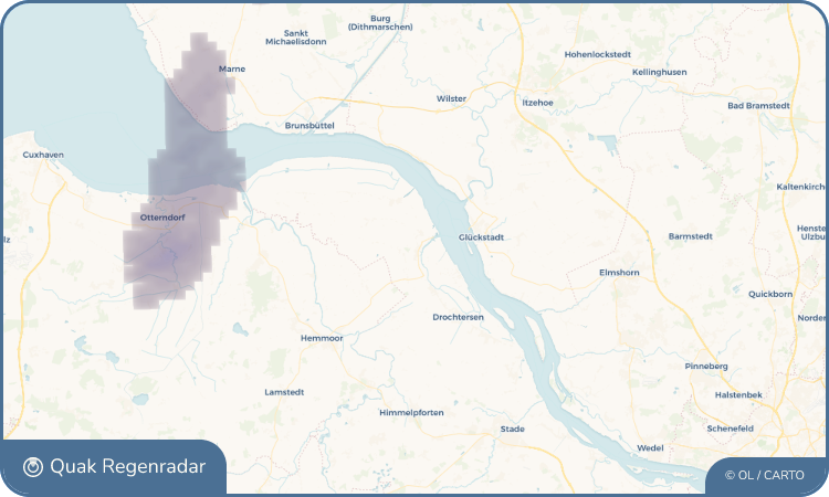 Quak Regenradar-Widget Wischhafen