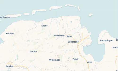 Regenradar Vorschaubild - Aktuelle Niederschläge in Wittmund und Umgebung