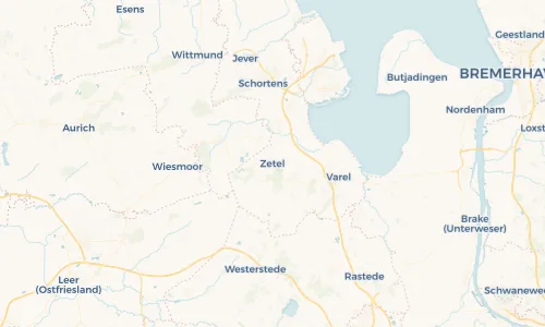 Regenradar Vorschaubild - Aktuelle Niederschläge in Zetel und Umgebung