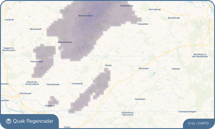 Quak Regenradar-Widget Zeven