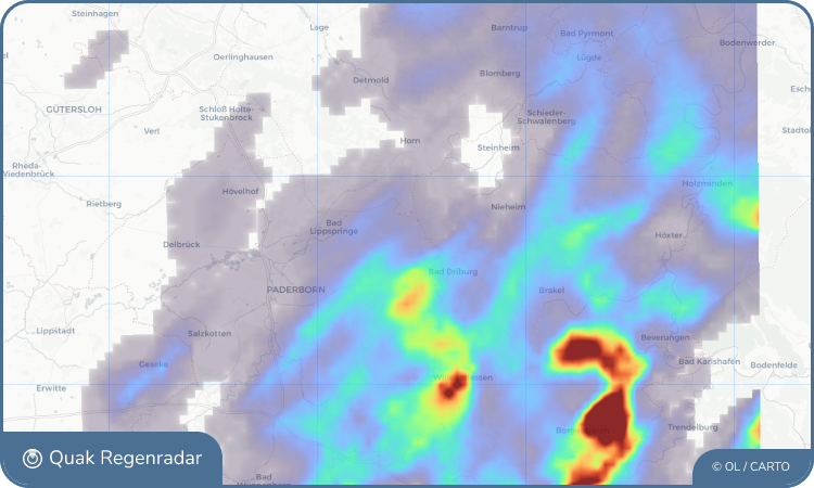 Regenradar-Widget für Altenbeken