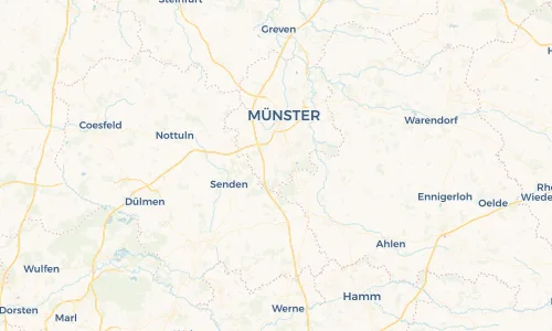 Regenradar Vorschaubild - Aktuelle Niederschläge in Amelsbüren und Umgebung
