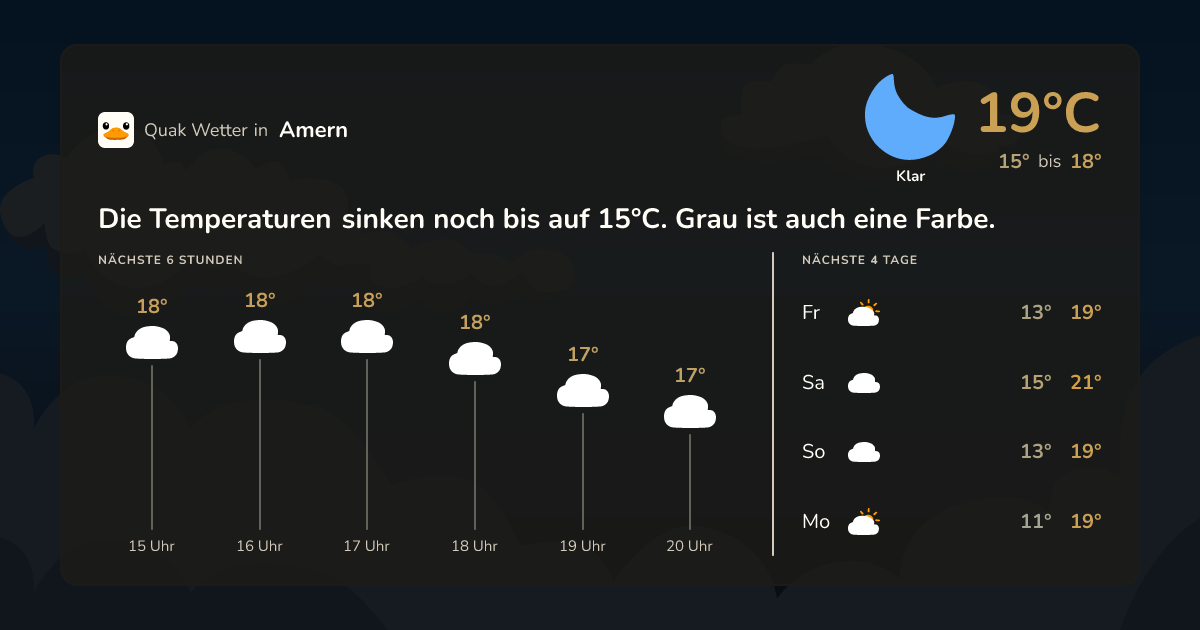 Quak Wetter-Widget Amern