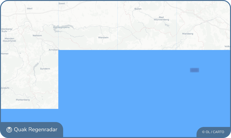 Regenradar-Widget für Andreasberg