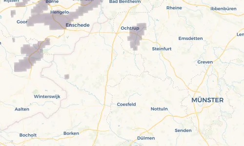 Regenradar Vorschaubild - Aktuelle Niederschläge in Asbeck und Umgebung