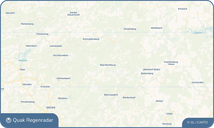 Quak Regenradar-Widget Bad Berleburg