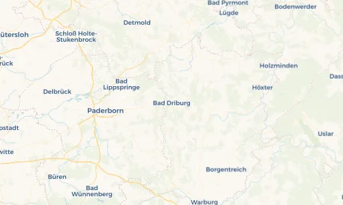 Regenradar Vorschaubild - Aktuelle Niederschläge in Bad Driburg und Umgebung