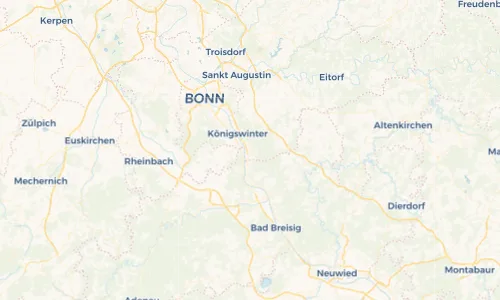 Regenradar Vorschaubild - Aktuelle Niederschläge in Bad Honnef und Umgebung