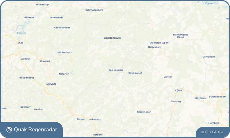 Quak Regenradar-Widget Bad Laasphe