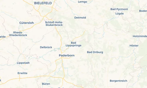 Regenradar Vorschaubild - Aktuelle Niederschläge in Bad Lippspringe und Umgebung