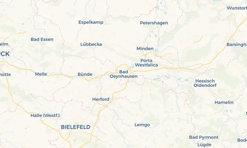 Regenradar Vorschaubild - Aktuelle Niederschläge in Bad Oeynhausen und Umgebung