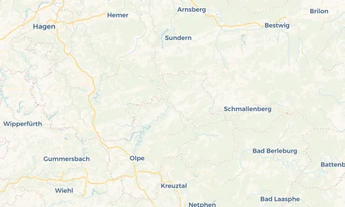 Regenradar Vorschaubild - Aktuelle Niederschläge in Bamenohl und Umgebung