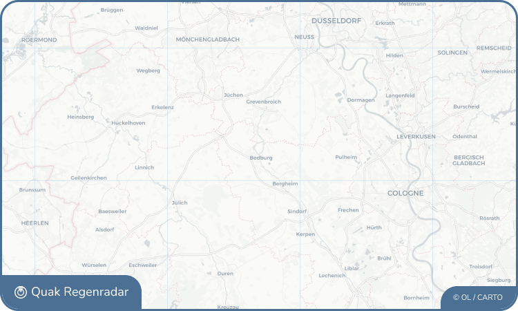 Regenradar-Widget für Bedburg