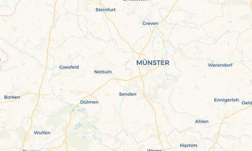 Regenradar Vorschaubild - Aktuelle Niederschläge in Bösensell und Umgebung