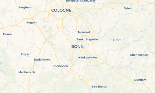 Regenradar Vorschaubild - Aktuelle Niederschläge in Bonn und Umgebung