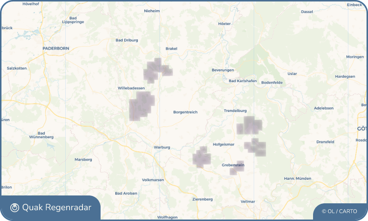 Quak Regenradar-Widget Borgentreich