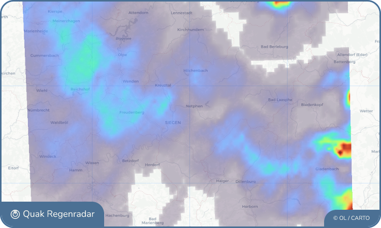 Regenradar-Widget für Breitenbach