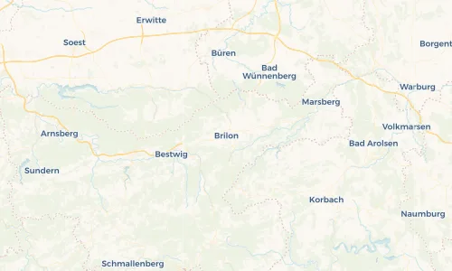 Regenradar Vorschaubild - Aktuelle Niederschläge in Brilon und Umgebung