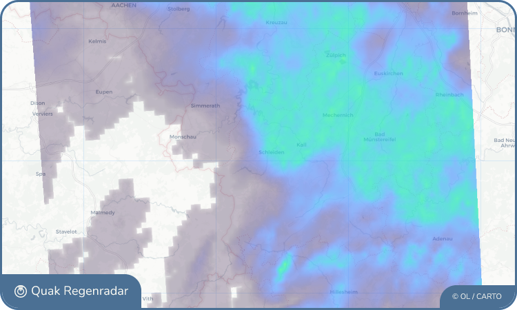 Regenradar-Widget für Bronsfeld